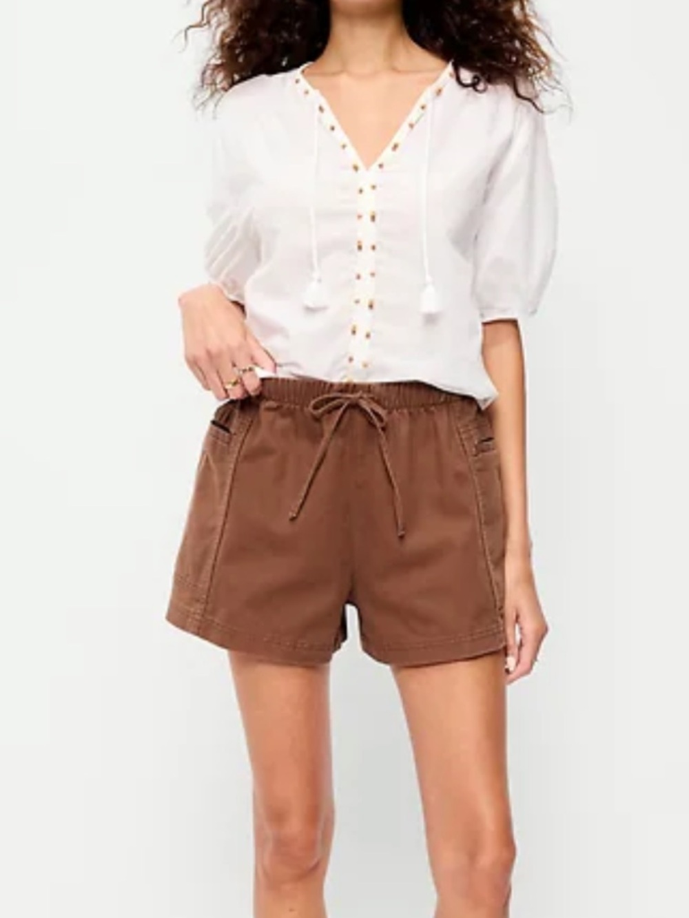 Old Navy high waisted pull on utility shorts, NWT, L - Picture 1 of 5